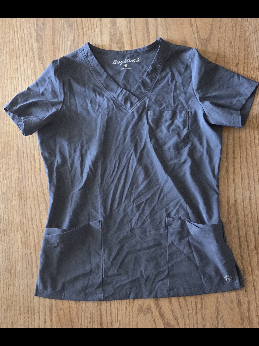 Women's Scrub Top- Pewter